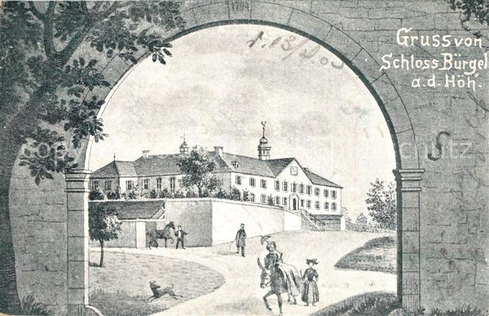 Schliengen Schloss Buergel Kuenstlerkarte