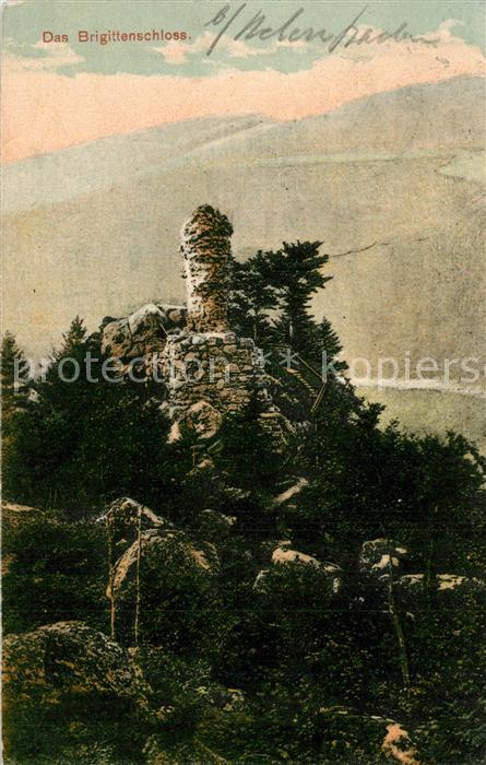 Sasbachwalden Achern Ortenaukreis BW Burgruine Brigittenschloss im Schwarzwald