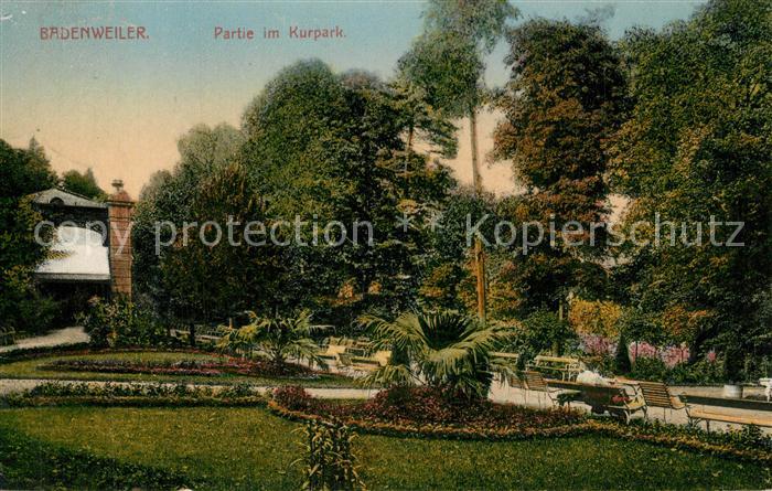 BADENWEILER BW Partie im Kurpark Kurort im Schwarzwald
