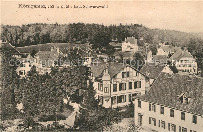 Koenigsfeld Schwarzwald Teilansicht Kurort im Schwarzwald