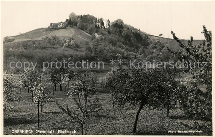 Oberkirch Baden Obstwiesen Blick zum Fuersteneck