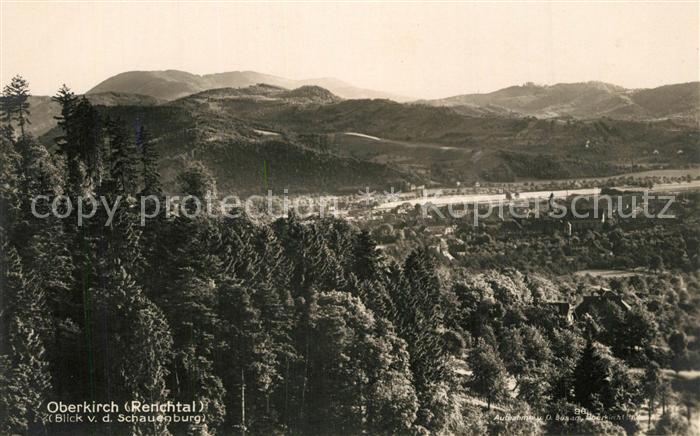 Oberkirch Baden Panorama Renchtal Schwarzwald Blick von der Schauenburg