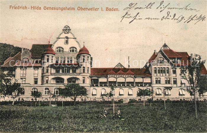 Oberweiler Badenweiler Friedrich Hilda Genesungsheim