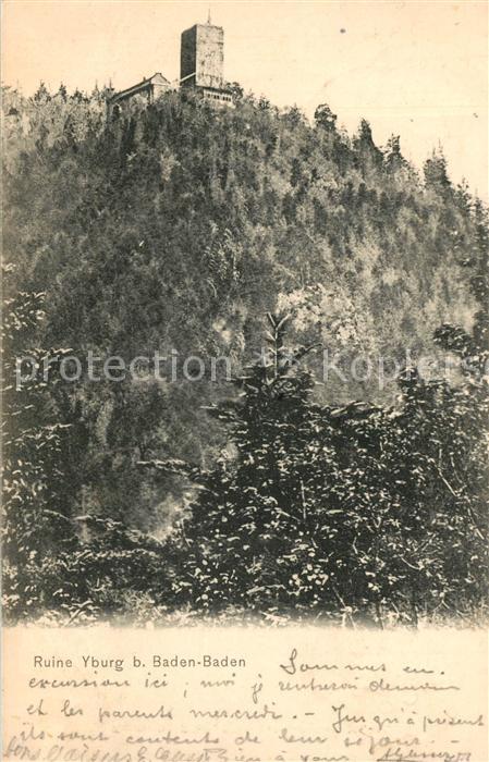 BADEN-BADEN BW Ruine Yburg
