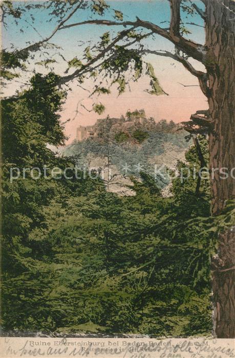 BADEN-BADEN BW Ruine Ebersteinburg Schwarzwald