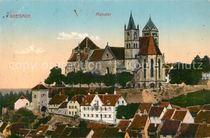 Breisach Rhein Altstadt mit Muenster