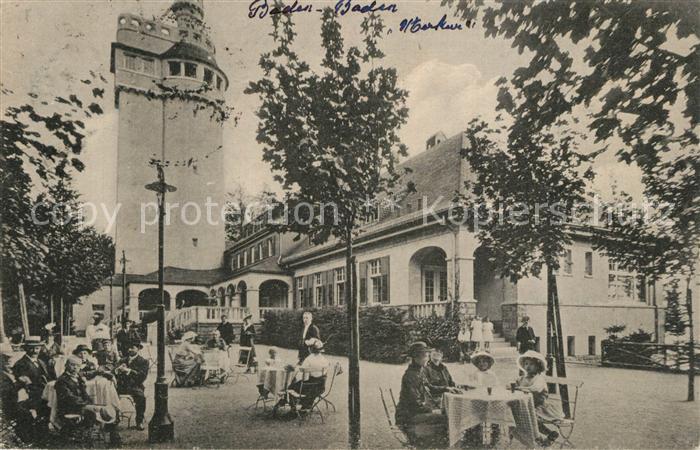 BADEN-BADEN BW Merkur Restaurant Terrasse