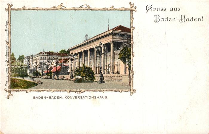 BADEN-BADEN BW Konversationshaus Bilderrahmen