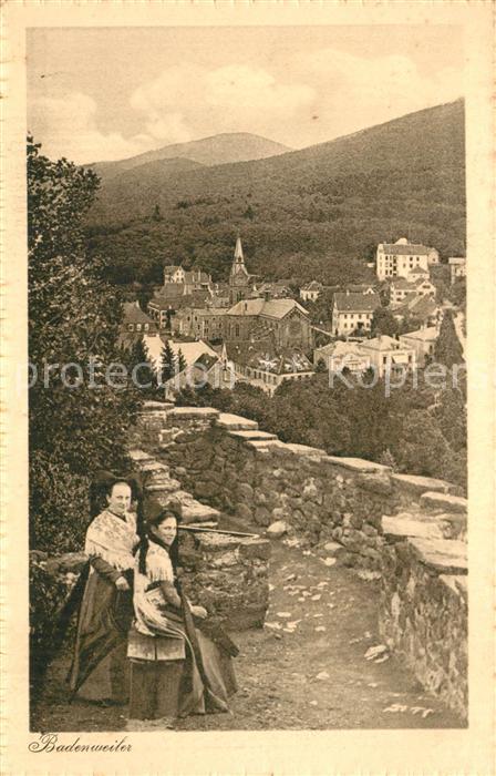 BADENWEILER BW Trachten Blick auf den Kurort im Schwarzwald
