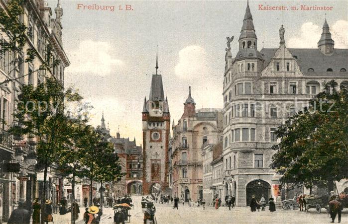 Freiburg Breisgau Kaiserstrasse Martinstor