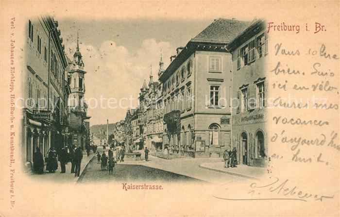Freiburg Breisgau Kaiserstrasse Brunnen