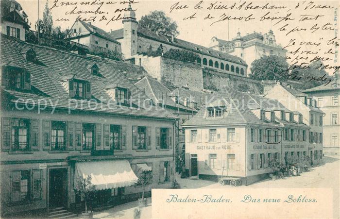 BADEN-BADEN BW Neues Schloss Gasthaus zur Rose