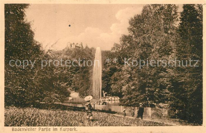 BADENWEILER BW Partie im Kurpark Fontaene