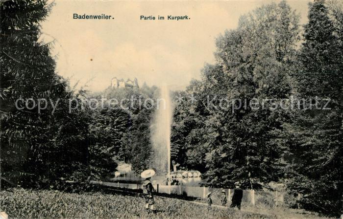BADENWEILER BW Partie im Kurpark Fontaene