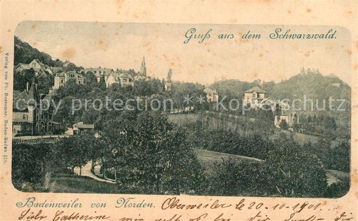BADENWEILER BW Ansicht von Norden Kurort im Schwarzwald