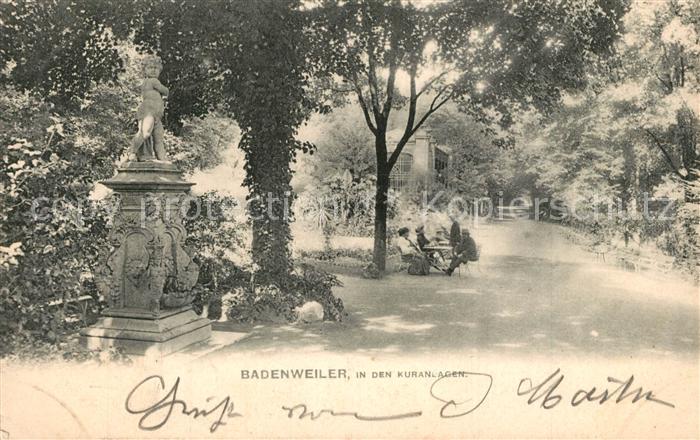 BADENWEILER BW Kuranlagen Kurpark Promenade