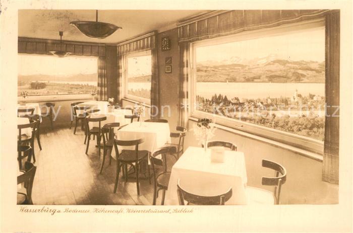 Wasserburg Bodensee Hoehencafe Weinrestaurant Seeblick Chamois Buetten
