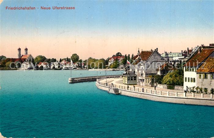 Friedrichshafen Bodensee Neue Uferstrasse Stempel geprueft