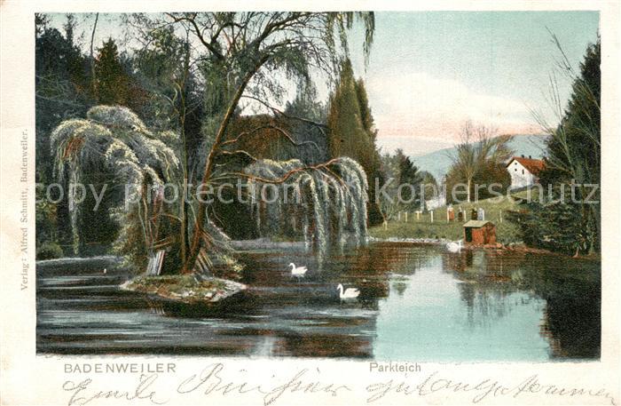 BADENWEILER BW Parkteich Kuenstlerkarte