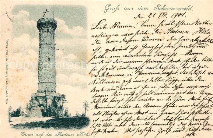 Sand Buehl Badener Hoehe Aussichtsturm