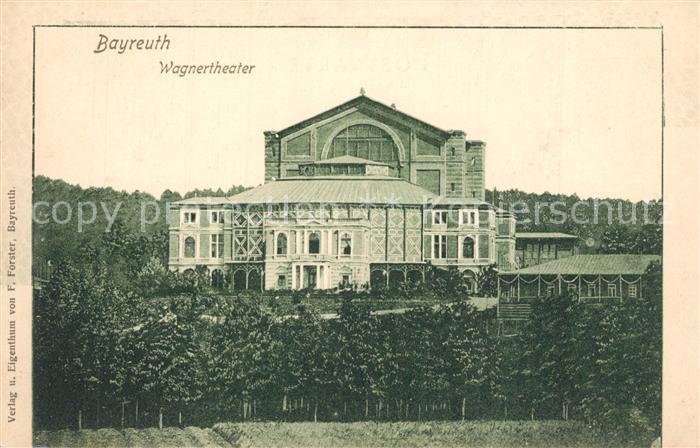 BAYREUTH Bayern Wagner Theater