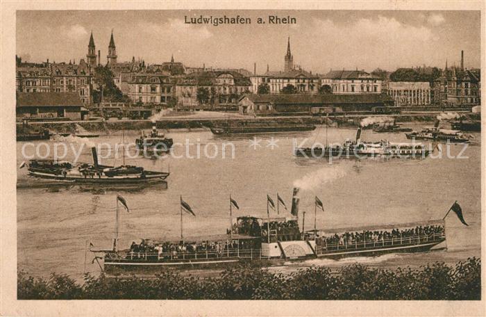 Ludwigshafen Rhein Panorama Hafen