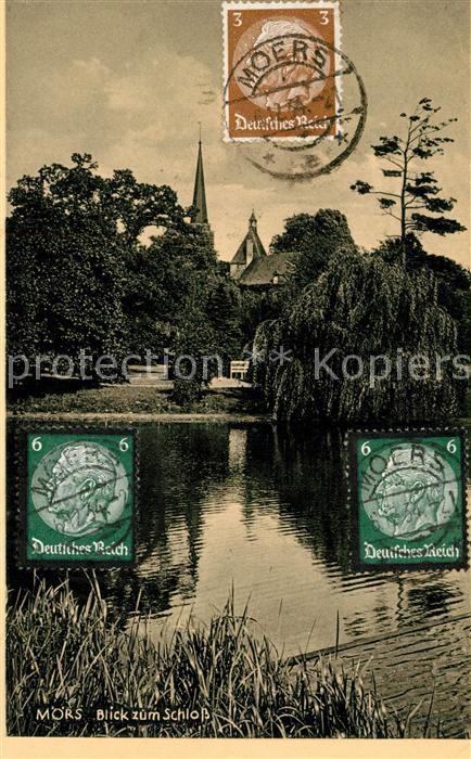 Moers Blick zum Schloss