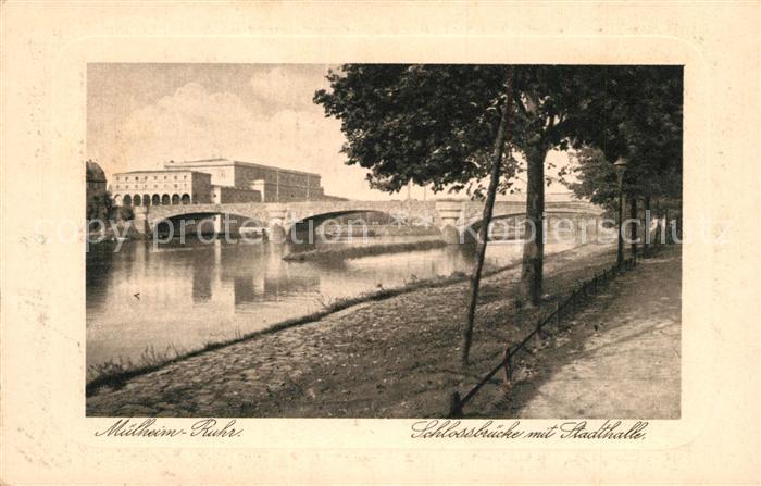 Muelheim Ruhr Schlossbruecke Stadthalle
