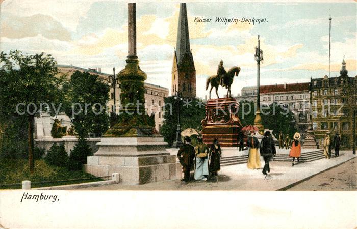 HAMBURG  CITY Kaiser Wilhelm Denkmal