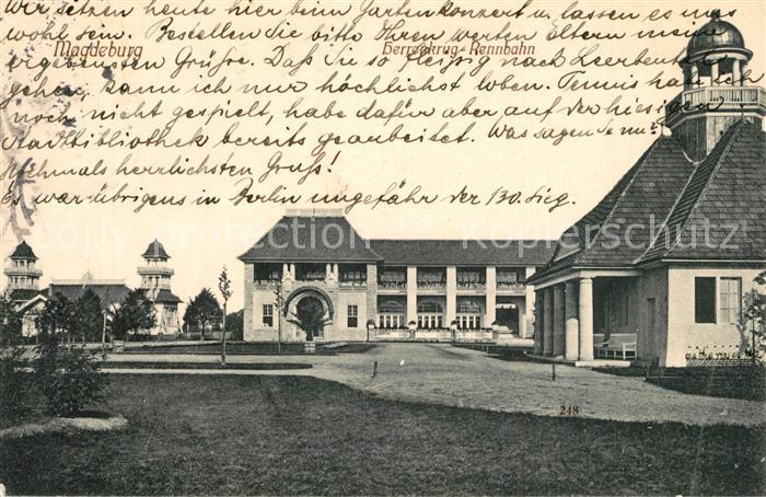 MAGDEBURG  CITY Herrenkrug Rennbahn