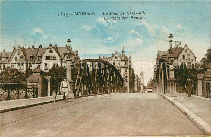 Worms Rhein Chrimhilden Bruecke