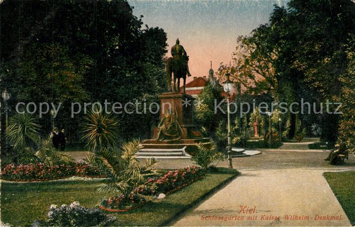 KIEL  CITY Schlossgarten Kaiser Wilhelm Denkmal