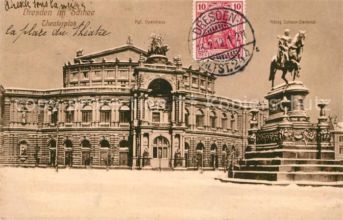 DRESDEN Elbe Theaterplatz