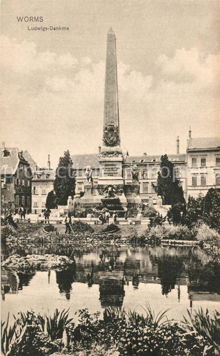Worms Rhein Ludwigs Denkmal
