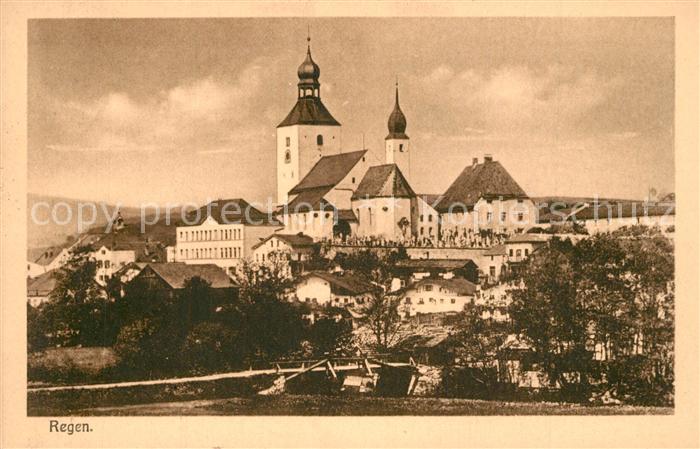Regen Kirche Stadtpanorama
