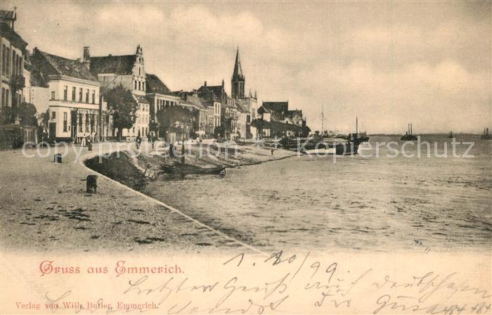 Emmerich Rhein Panorama Uferpromenade