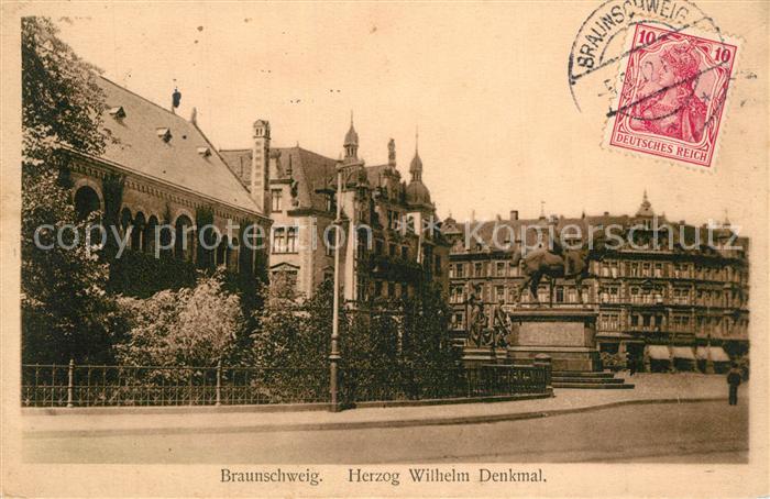 BRAUNSCHWEIG  CITY Herzog Wilhelm Denkmal