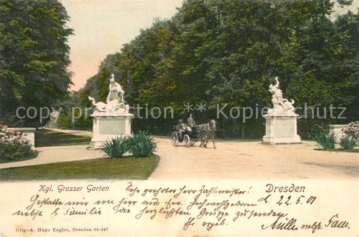 DRESDEN Elbe Koeniglicher grosser Garten