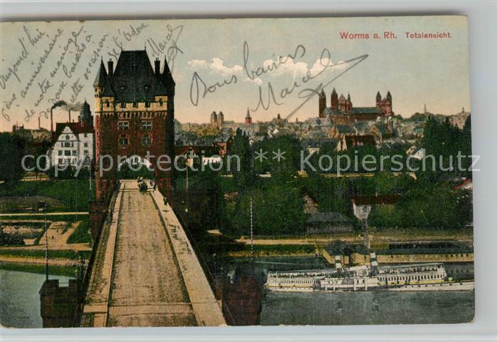 Worms Rhein Panorama