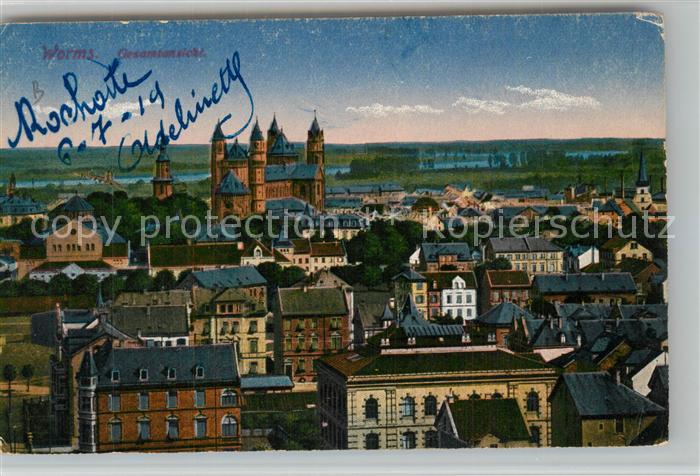 Worms Rhein Stadtpanorama
