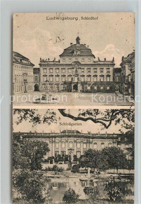Ludwigsburg Wuerttemberg Schlosshof Schlossgarten
