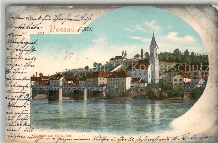 PAssAU Bayern Maria Hilf Kirche Panorama