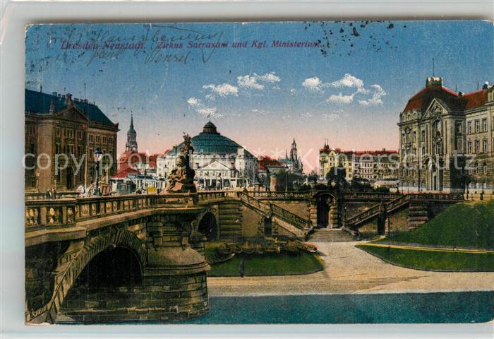 Dresden-Neustadt Zirkus Sarrasow Koenigliches Ministerium