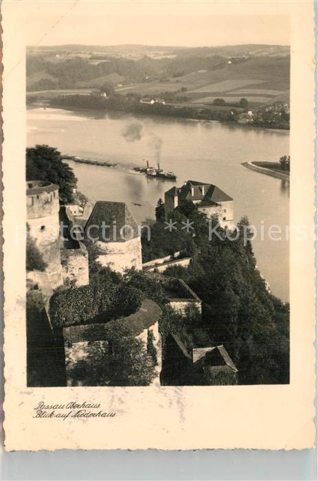 PAssAU Bayern Oberhaus Blick auf Niederhaus