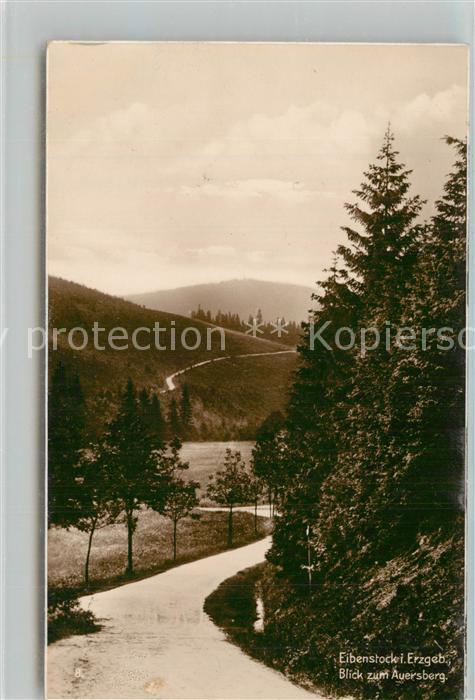 Eibenstock Blick zum Auersberg