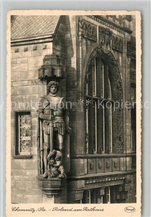 CHEMNITZ Sachsen Roland am Rathaus