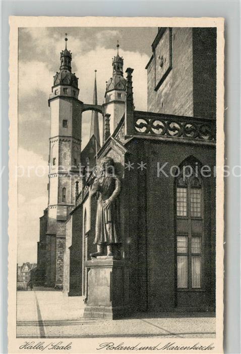 Halle Saale Marienkirche Roland