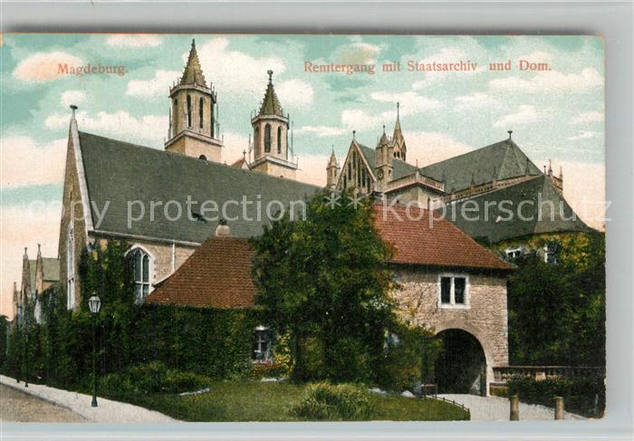 MAGDEBURG  CITY Remtergang Staatsarchiv Dom
