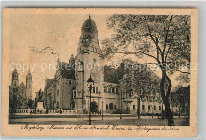 MAGDEBURG  CITY Museum Kaiser Friedrich Garten Dom