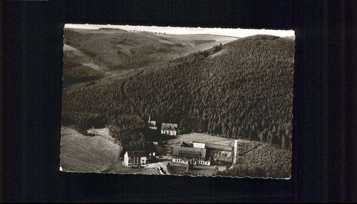 Westfeld Sauerland Berg Hotel Hoher Knochen Fliegeraufnahm